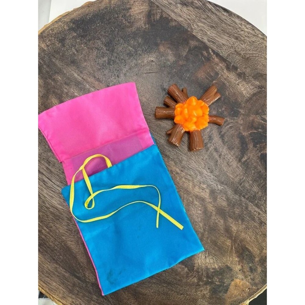 Vintage 1990 Mattel Barbie camping gear sleeping bag campfire